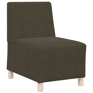 vidaXL Modulaarinen k&auml;sinojatonta sohva-yksikk&ouml; Armivihre&auml;