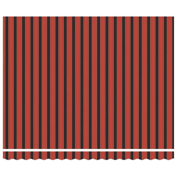 vidaXL Sis&auml;&auml;nkelattava markiisi oranssiruskea 4x3 m kangas/alumiini