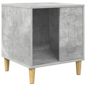 vidaXL Koirankoppi Betoninharmaa 44 x 42 x 49 cm Tekninen puu
