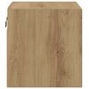vidaXL TV-seinäkaappi LED-valoilla Artisan Oak 30x28,5x30 cm