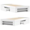 vidaXL Sängynrunko valkoinen 90x190 cm tekninen puu