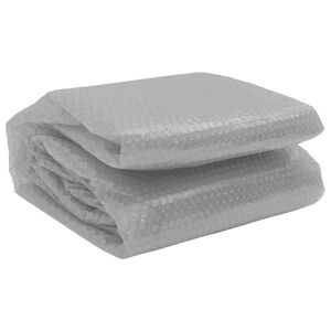 vidaXL Kelluva uima-altaan PE-aurinkoenergiakalvo 527 cm harmaa