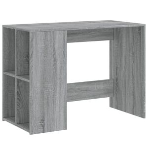 vidaXL Ty&ouml;p&ouml;yt&auml; harmaa Sonoma 102x50x75 cm tekninen puu