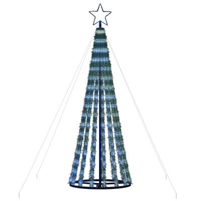 vidaXL Joulukuusi kartio 275 sinistä LED-valoa 180 cm