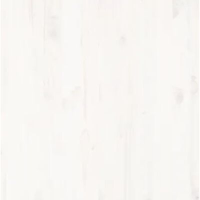 vidaXL Sängynrunko valkoinen täysi mänty 140x190 cm