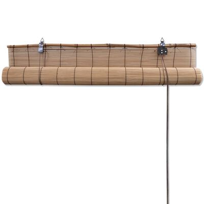 vidaXL Rullaverho bambu 100x220 cm ruskea