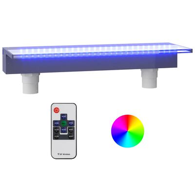 vidaXL Vesiputous RGB LED-valoilla akryyli 60 cm