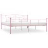vidaXL S&auml;ngynrunko pinkki metalli 180x200 cm
