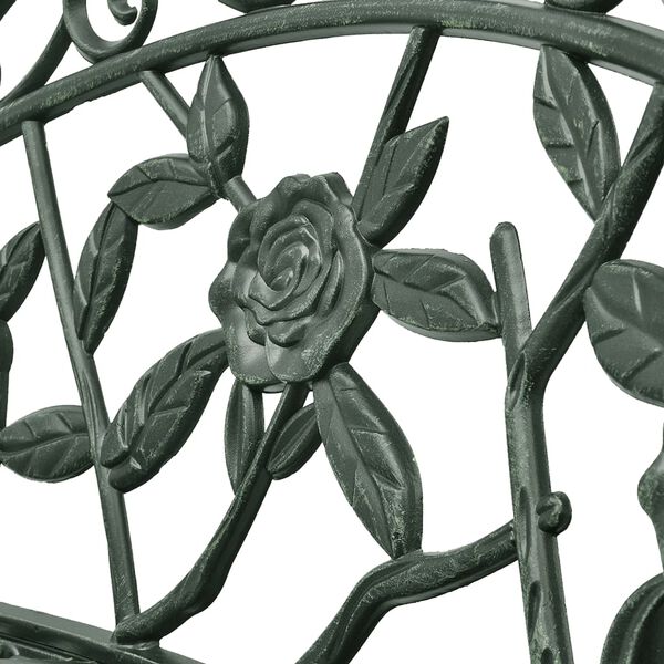 vidaXL Puutarhapenkki 100 cm valualumiini vihre&auml;