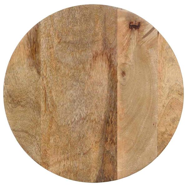 vidaXL sivup&ouml;yt&auml; Musta &Oslash;37x45 cm Massiivipuu Mango