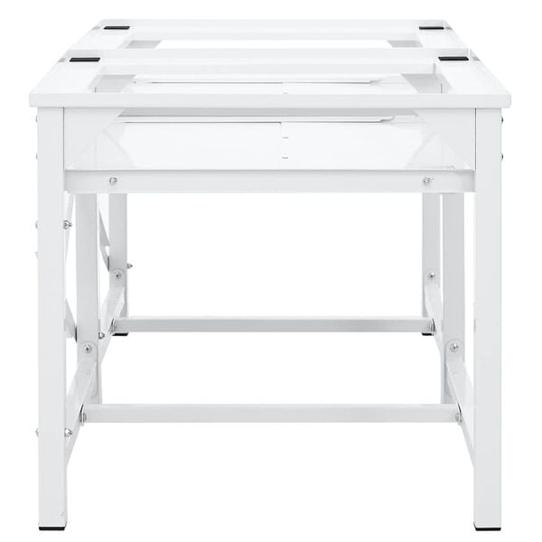 vidaXL kaksinkertainen pesukoneen jalusta ulosvedett&auml;vill&auml; hyllyill&auml;