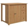 vidaXL Keitti&ouml;vaunu ovella PANAMA 2 pcs Hunajavaha 112 x 77 x 90 cm