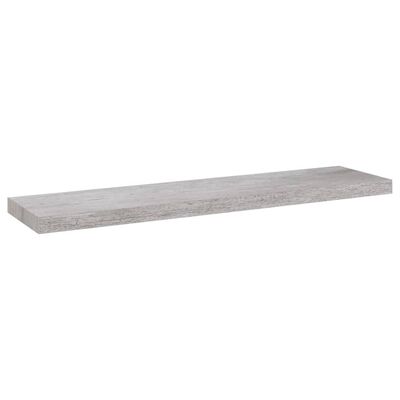 vidaXL Kelluva seinähylly betoninharmaa 90x23,5x3,8 cm MDF