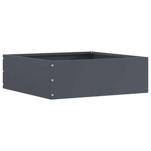 vidaXL Nurmireunus 40 x 40 x 13 cm Ter&auml;s Antrasiitti