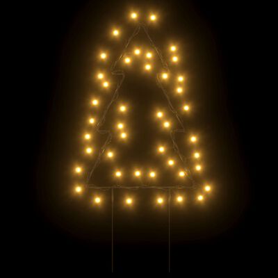 vidaXL Joulukuusi valokoriste maapiikeillä 3 kpl 50 LED-valoa 30 cm
