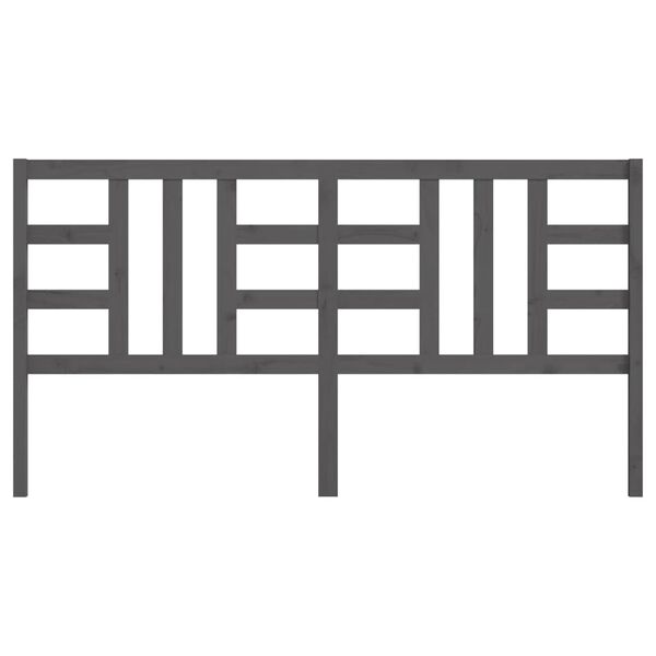 vidaXL S&auml;ngynp&auml;&auml;ty harmaa 186x4x100 cm t&auml;ysi m&auml;nty