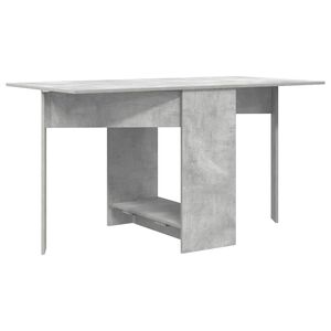 vidaXL Ruokailup&ouml;yt&auml; 138 x 70 x 73,5 cm Tekninen puu Betoninharmaa