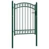 vidaXL Aitaportit EMMEN 104 x 98,5 cm Lukittava Jauhemaalattu ter&auml;s