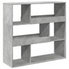 vidaXL Kirjahylly/tilanjakaja betoninharmaa 100x33x94,5 cm