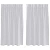 vidaXL Verhosatiini 2 kpl Vaaleanharmaa 140 x 140 cm Polyesteri