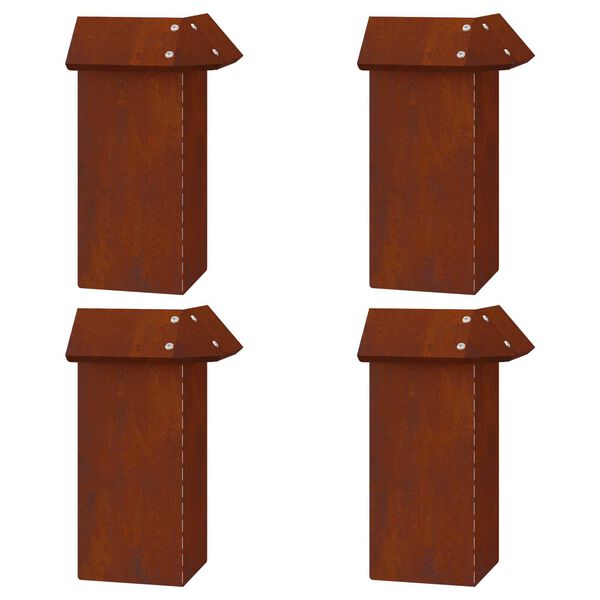 vidaXL Etana-aidat 8 pcs Ruosteinen Kulunut Ter&auml;s