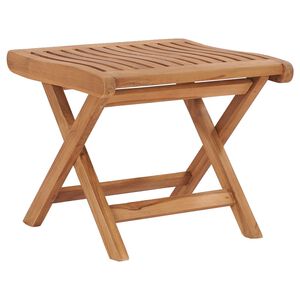 vidaXL Kokoontaittuva rahi 46,5x49x41,5 cm t&auml;ysi tiikki