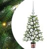 vidaXL Joulukuusi 150 LED-valoilla jalustalla Vihre&auml; 65 cm PE