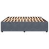 vidaXL Sängynrunko ilman patjaa tummanharmaa super king sametti