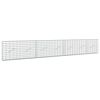 vidaXL Gabion 3,5 mm Langasta ja 5x10 cm Verkkosta 350x10x50 cm