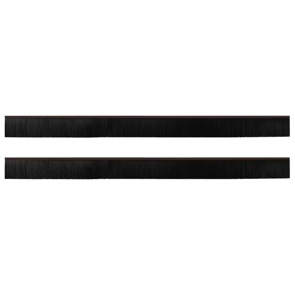 vidaXL Itsekiinnittyv&auml;t oven harjatiivisteet 2 pcs Ruskea 100 cm