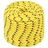 vidaXL Monik&auml;ytt&ouml;inen k&ouml;ysi 12 mm 50 m Keltainen PP