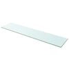 vidaXL Hyllypaneeli Kirkas Lasi 110x25 cm