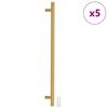 vidaXL Kaapin kahvat 5 kpl kulta 480 mm ruostumaton ter&auml;s