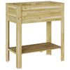 vidaXL Korkea ruukku Ruskea 85,5 x 46,5 x 96 cm Kyll&auml;stetty m&auml;nty