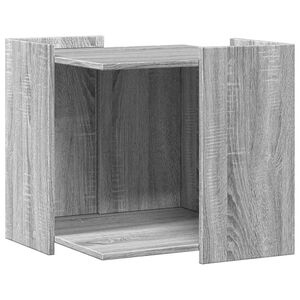 vidaXL Kissanhiekkalaatikon kotelo Sonoma 53x53x51 cm tekninen puu