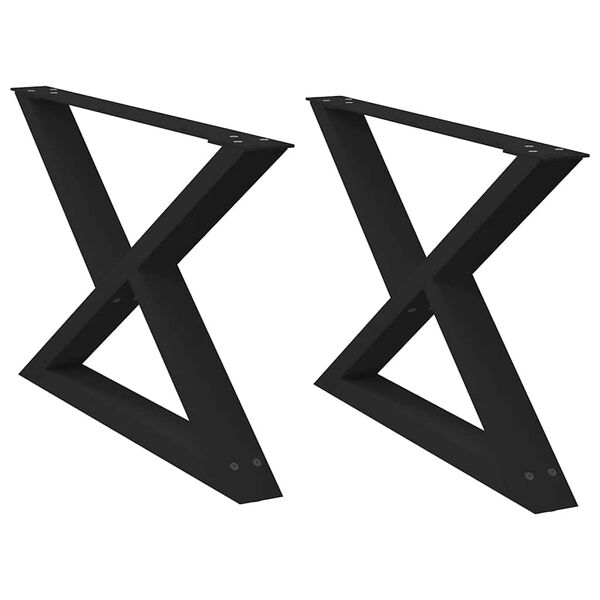 vidaXL Sohvap&ouml;yd&auml;n jalat 2 kpl musta 70x(42-43,3) cm ter&auml;s