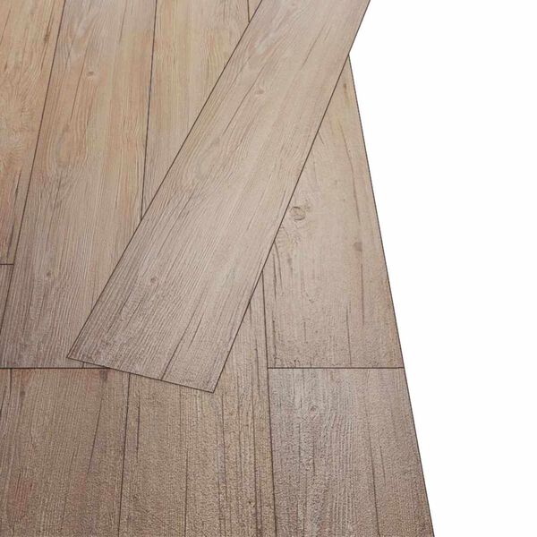 vidaXL Lattialankut 36 pcs Tammi ruskea 5,02 m&sup2; Polyvinyylikloridi