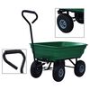 vidaXL Puutarhan kippik&auml;rry 300 kg 75 l vihre&auml;