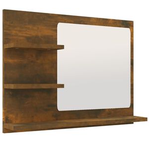 vidaXL Kylpyhuoneen peili savutammi 60x10,5x45 cm tekninen puu