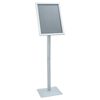 vidaXL Pedestaali juliste teline Hopea 32,5 x 27 x 126 cm Valurauta