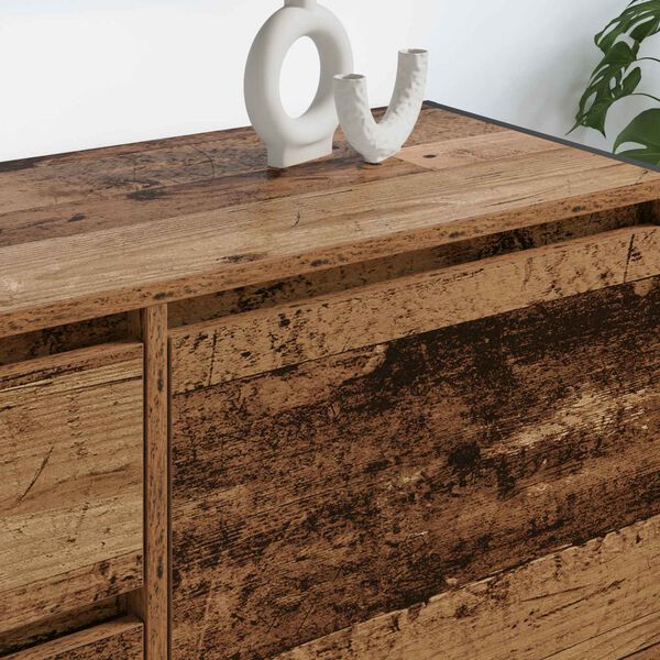 vidaXL TV-kaappi Vanha Puu 100 x 36 x 49.5 cm Tekninen puu