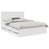 vidaXL S&auml;ngyn runko p&auml;&auml;tyll&auml; Valkoinen 5FT King Size Insin&ouml;&ouml;ripuuta