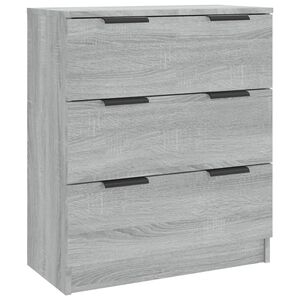 vidaXL Senkki harmaa Sonoma 60x30x70 cm tekninen puu