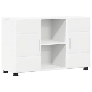 vidaXL Sivup&ouml;yt&auml; FLORIN 88,5 x 30,5 x 55,5 cm Valkoinen Tekninen puu