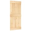 vidaXL Liukuovi NARVIK Luonnollinen ja musta 90 x 210 cm (213,5 cm)