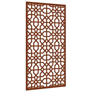 vidaXL Puutarhasein&auml;koriste 105x55 cm corten ter&auml;s Maurikuvio