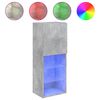 vidaXL TV-kaappi LED-valoilla betoninharmaa 40,5x30x102 cm