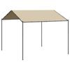 vidaXL Telttakatos beige 4x4 m ter&auml;s ja kangas
