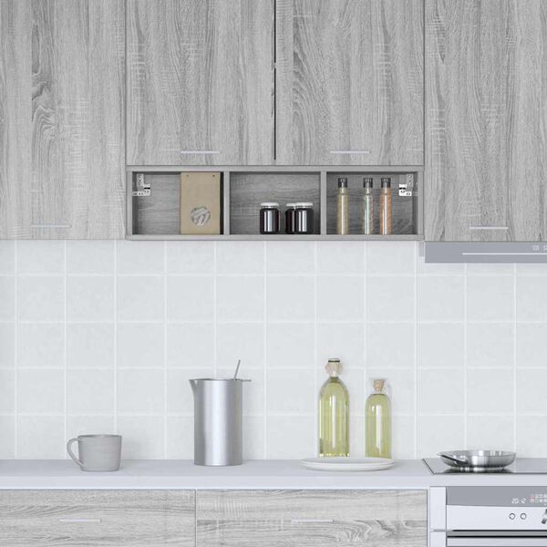 vidaXL Henkarikaappi Harmaa Sonoma 20 x 29,5 x 80 cm Tekninen puu