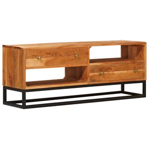 vidaXL TV-kaappi Luonnollinen 110 x 30 x 44 cm Tihe&auml; akasiapuu